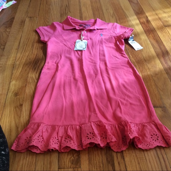 Ralph Lauren Other - Girls Ralph Lauren lace trim polo style dress